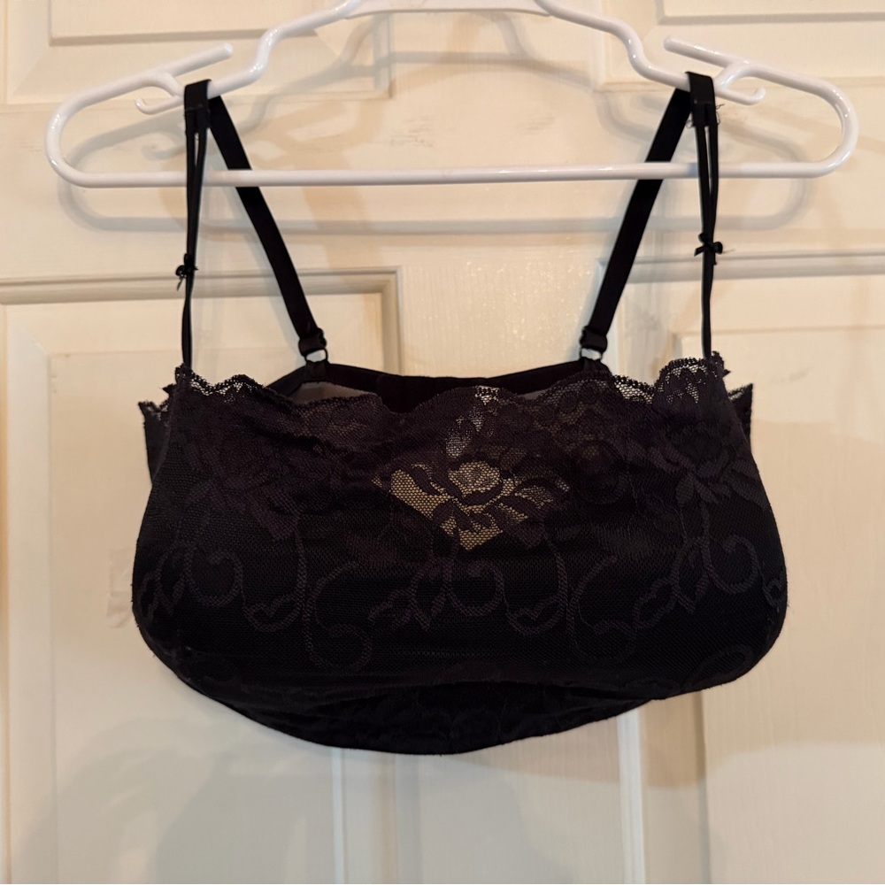 Black Lace Bra with modesty lace - Women Intimates & Sleepwear